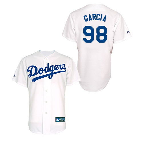 Onelki Garcia #98 Youth Baseball Jersey-L A Dodgers Authentic Home White MLB Jersey